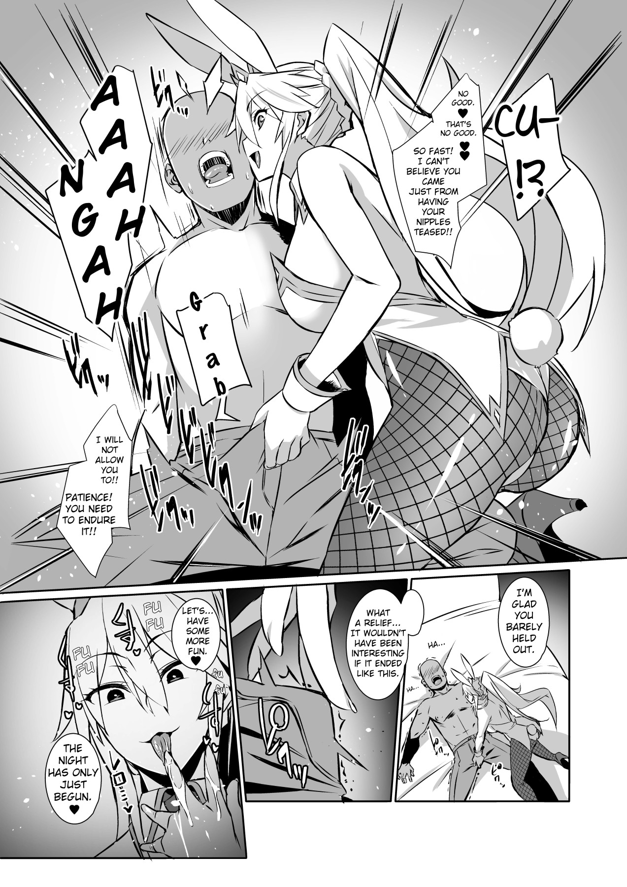 Hentai Manga Comic-Challenging the Lewd Bunny to a Cum Endurance Battle-Read-8